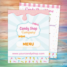 Sweet Snoep Shop en Ice Cream Menu Flyer