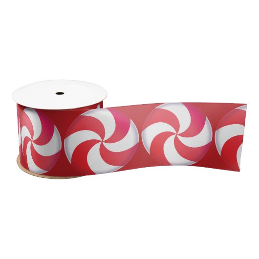 Sweet Snoep Swirl Ribbon Satijnen Lint (Spoel)
