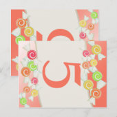 Sweet Snoep Tafelnummer Kaart (Voorkant / Achterkant)