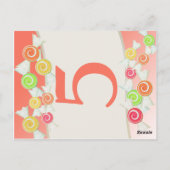 Sweet Snoep Tafelnummer Kaart (Achterkant)