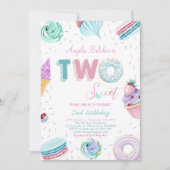 Sweet Snoep Viering 2e Verjaardag Kaart (Voorkant)