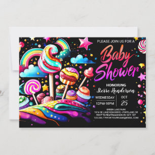 Sweet Snoep Wonderland Baby shower Kaart