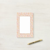 Sweet snoeprietpatroon post-it® notes (Op bureau)