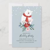 Sweet Snow Polar Beer Vakantiefeest Kaart (Voorkant)