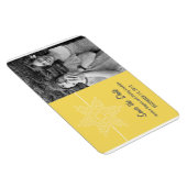 Sweet Snowflake Save the Date Magnet, Yellow Magneet (Rechterzijde)