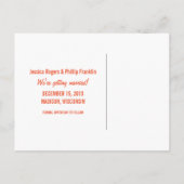 Sweet Snowflake Sparen het Briefkaart van de Datum (Achterkant)