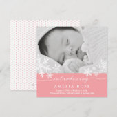 Sweet Snowflakes | Aankondiging van Baby (Voorkant / Achterkant)