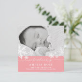 Sweet Snowflakes | Aankondiging van Baby (Staand voorkant)
