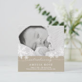 Sweet Snowflakes | Aankondiging van Baby (Staand voorkant)
