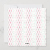Sweet Snowflakes Pink | aankondiging van baby (Achterkant)