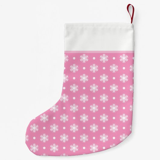 Sweet Snowflakes, speciaal ontworpen voor stoppen/ Kleine Kerstsok (Achterkant)