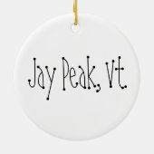 Sweet snowman en kardinaal siermiddel. keramisch ornament (Achterkant)