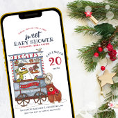 Sweet Snowman Forest december Baby shower Kaart