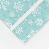 Sweet Snowman Personaliseer Naam Christmas Baby Fleece Deken (Hoek)