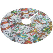 Sweet Snowmen boomrok Kerstboom Rok (Gekanteld)