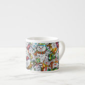 Sweet Snowmen espresso mok (Voorkant rechts)