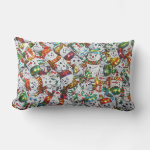 Sweet Snowmen gooien de lumbale klooster Kussen