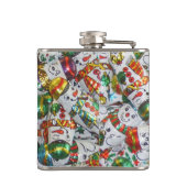 Sweet Snowmen-kolf Heupfles (Achterkant)