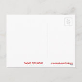 Sweet Snowmen Merry Kerstmis briefkaart horizontaa (Achterkant)