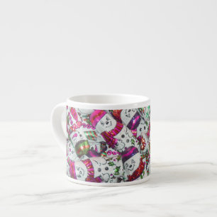 Sweet Snowmen mok roze espresso