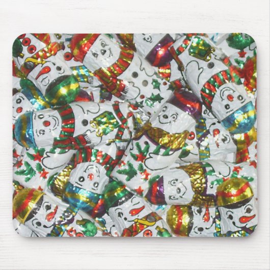 Sweet Snowmen mousepad horizontaal Muismat (Voorkant)