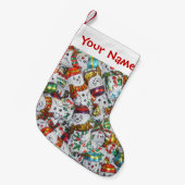 Sweet Snowmen Name stocking Kleine Kerstsok (Voorkant (Hangend))