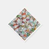 Sweet Snowmen papieren servet (Hoek)