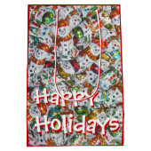 Sweet Snowmen Prettige feestdagen cadeautas medium (Achterkant)