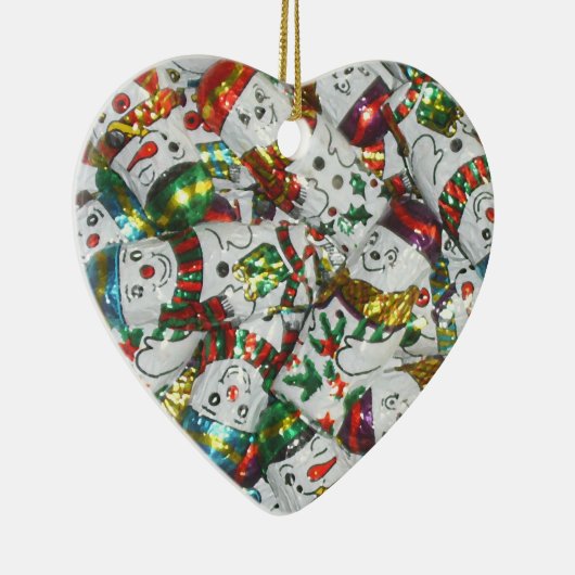 Sweet Snowmen, sierhart Keramisch Ornament (Rechts)