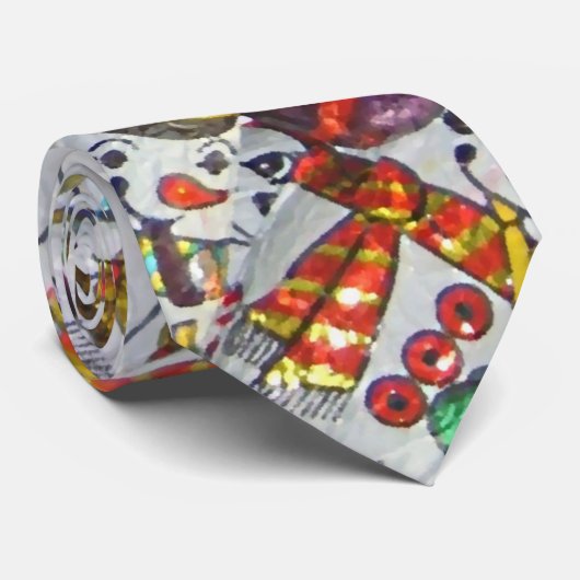 Sweet Snowmen stropdas (Opgerold)