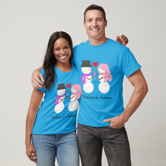Sweet Snowpeople T-shirt (Unisex)