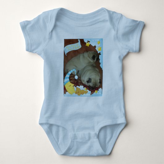Sweet Snuggle Puggle Dreams Romper (Voorkant)