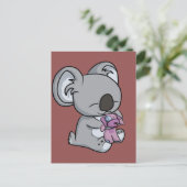 Sweet Snuggles! Koala Briefkaart (Staand voorkant)