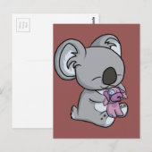 Sweet Snuggles! Koala Briefkaart (Voorkant / Achterkant)