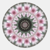 Sweet Soft Pink Mandala Sticker (Voorkant)