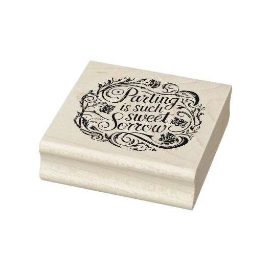 Sweet Sorrow - Shakespeareaanse rubberen stempel (Stempel)