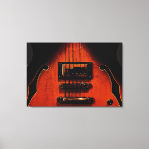 Sweet Soul Blues Gitaar Uitgerekt Canvas Print