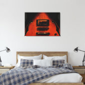 Sweet Soul Blues Gitaar Uitgerekt Canvas Print (Insitu (Slaapkamer))