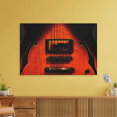 Sweet Soul Blues Gitaar Uitgerekt Canvas Print (Insitu (Woonkamer))