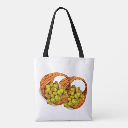 Sweet Sour Grapefruits Basket Trendy Shopping Tas (Achterkant)