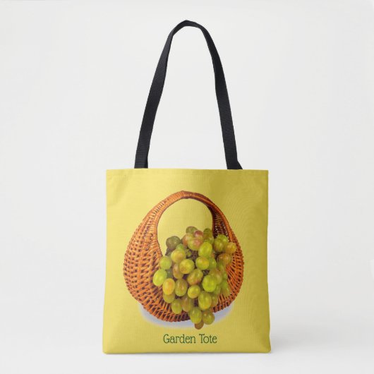 Sweet Sour Grapefruits Basket Trendy Shopping Tas (Voorkant)
