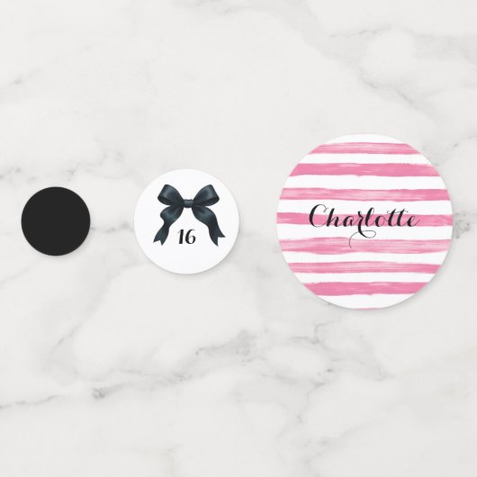 Sweet Southern Birthday Bow Confetti - Bewerkbaar (Achterkanten)