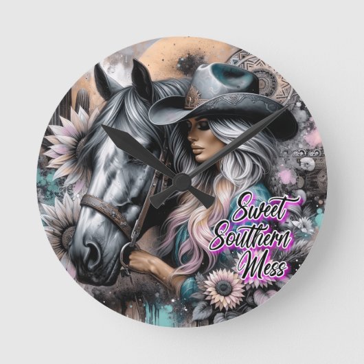 Sweet Southern Mess Ronde Klok (Voorkant)