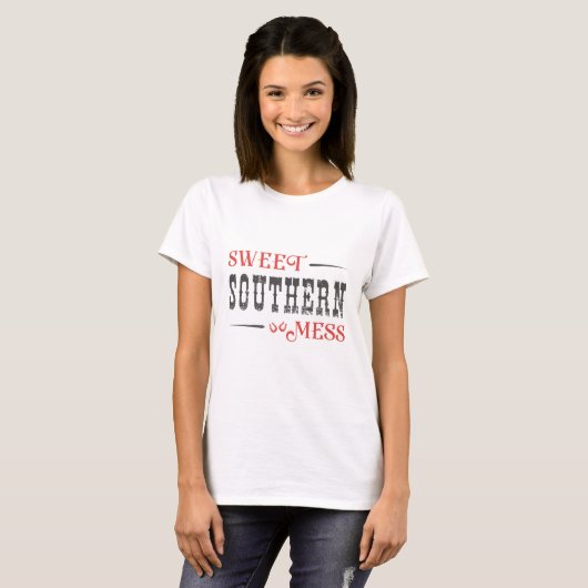 Sweet Southern Mess T-shirt (Voorkant volledig)