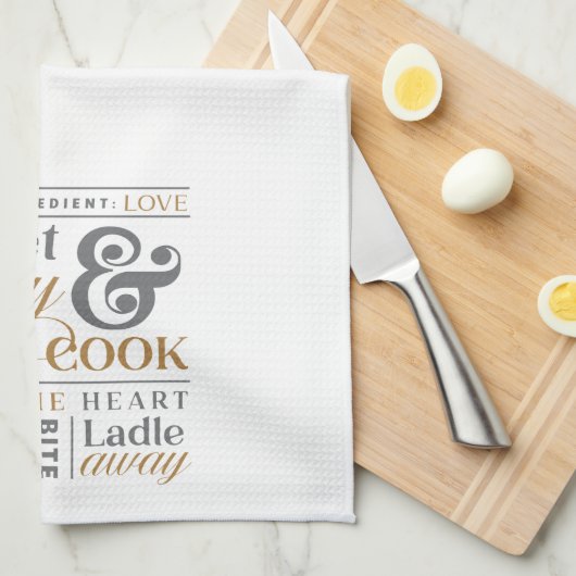 Sweet & Spicy Cook Funny Cooking Theedoek (Quarter Fold)