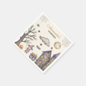 Sweet & Spooky Baby Witch Verjaardag Servet (Hoek)