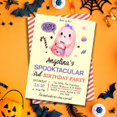 Sweet & Spooky Ghost snoep 3e verjaardag Halloween Kaart