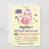 Sweet & Spooky Ghost snoep 4e verjaardag Halloween Kaart (Voorkant)