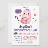 Sweet & Spooky Ghost snoep 8e Verjaardag Halloween Kaart (Voorkant)