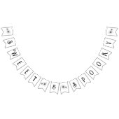 Sweet & Spooky Gothic Flower tattoo Baby shower Vlaggetjes (Alle)